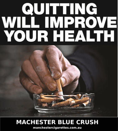 Manchester Blue Crush cigarettes 10 pack menthol capsule buy online Australia $220