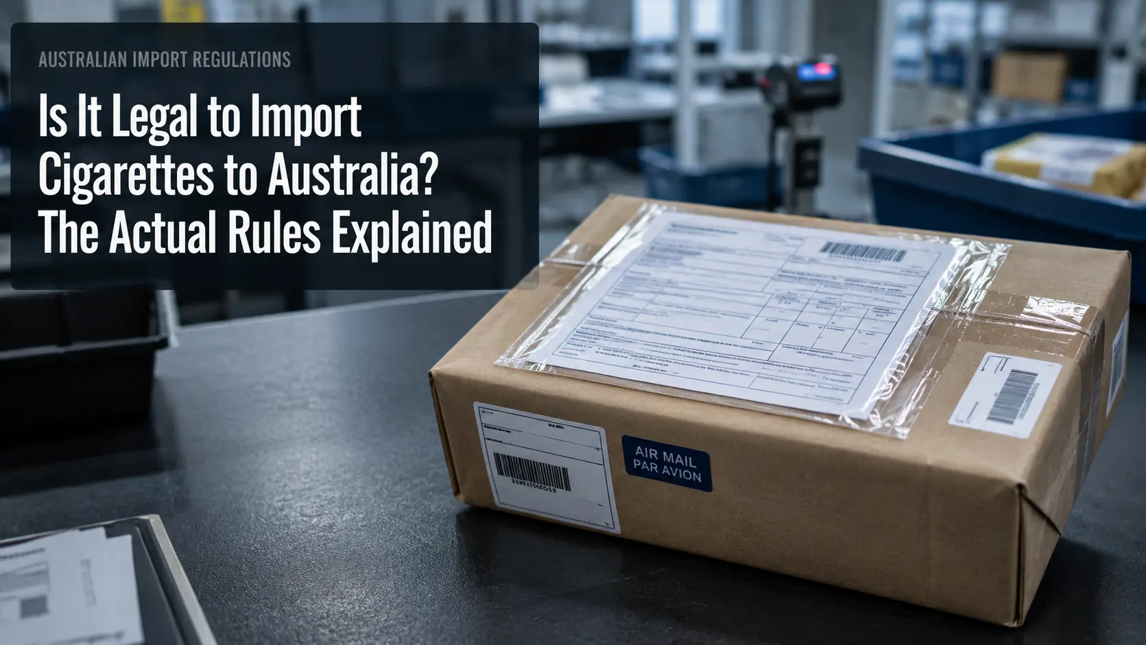 Australian customs import rules for tobacco and cigarettes, official regulations