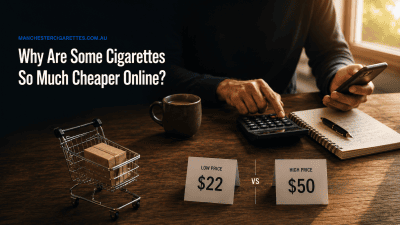 Hero image about why are cigaretters cheaper on online in australia
