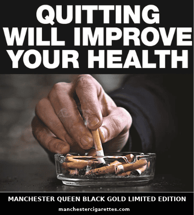 Manchester Queen Black Gold Limited Edition cigarettes 10 pack Queen Tube Filter buy online Australia $200
